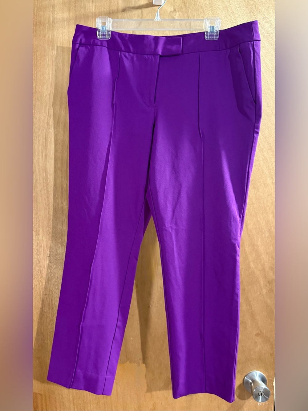 Worthington Bold Purple Cropped Dress Pants